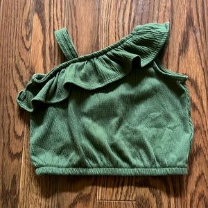 One Shoulder Ruffle Top